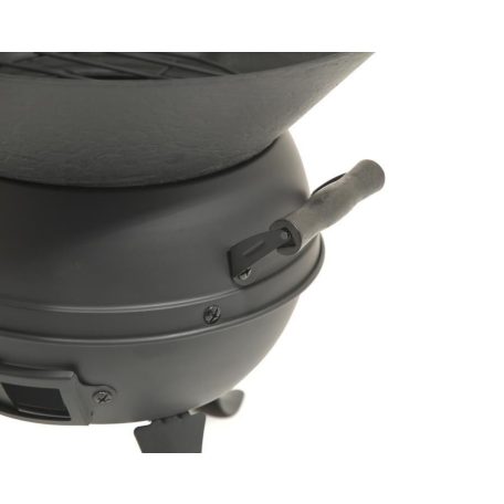 GrillMeister Kansas HG-08199 (Landmann 0630 / Grill Chef 063091 helyettesítő) 35 cm faszenes Barbecue grillhordó, öntöttvas kerti grillező 