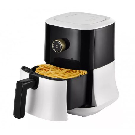 Hausmeister HM 6931 Bio Fritu, mechanikus Air Fryer 2.5L 1000W légkeveréses sütő, olajmentes olajsütő, forrólevegős sütő 