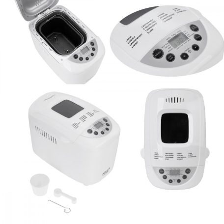 Hausmeister HM 1303 / Adler AD 6019 gluténmentes, diabetikus, kétlapátos 850W kenyérsütő, 2 karos kenyérsütőgép 1000g / 1250g / 1500g