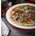 Hausmeister / Ariete 909 Da Gennaro piros 1200W 30 cm elektromos pizzasütő, pizzakemence betekintő ablakkal, 305 x 10 mm pizzakővel, fém pizzalapáttal