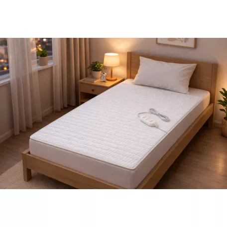 Hausmeister HM 8160 polár 60W mosható, elektromos gyapjú ágymelegítő takaró, fűtőlepedő 150 x 80 cm, 2 hőmérséklet fokozattal 35 - 60 °C