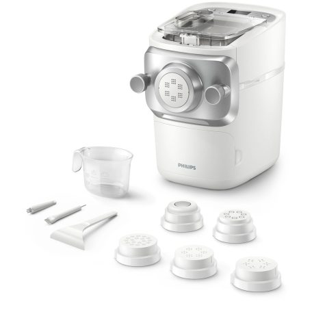 Philips HR2660 tészatkészítő automata, Avance Collection HR2660/00 Series 7000 Pasta Maker 200W / 800g tésztagép 6 féle tésztaformázó feltéttel, fehér