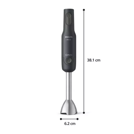 Philips ProMix HR2522/00 inox, nemesacél 500W botmixer 500 ml keverőpohárral, fekete rúdmixer Series 1000 (HR 2522)