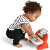   Hape bébi zongora, Baby Einstein Cal’s First Melodies Magic Touch Piano elektromos (elemes) játék fa zongora, baby elektronikus zongora fából, műanyag talppal, 3 zenekártyával
