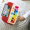   Hape bébi zongora, Baby Einstein Cal’s First Melodies Magic Touch Piano elektromos (elemes) játék fa zongora, baby elektronikus zongora fából, műanyag talppal, 3 zenekártyával