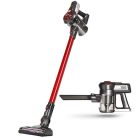 Hausmeister HM 2061 álló / kézi 22,2V li-ion akkus 120W akkumulátoros 2 az 1-ben porszívó HEPA filterrel, LED világítással, forgó körkefével, fali töltővel