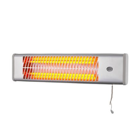 Hausmeister HM 8153 Kvarccsöves (quartz) fém házas fali, fürdőszobai hősugárzó 600W / 1200W 