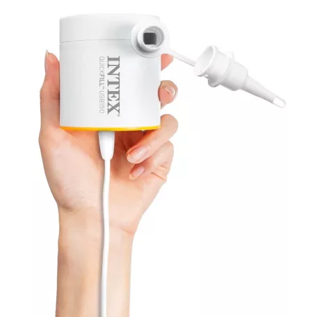 Intex QuickFill 200R akkus, 3.7V 2000 mAh 3 kPa utazó, mini akkumulátoros elektromos pumpa, matracpumpa szívó és fújó funkcióval #66647