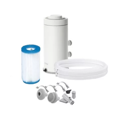 INTEX Krystal Clear C1000 Hydro Aeration 3.7 m3/h 99W papírszűrős vízforgató, szűrő szivattyú INTEX A (FP638) filterrel (#26638)