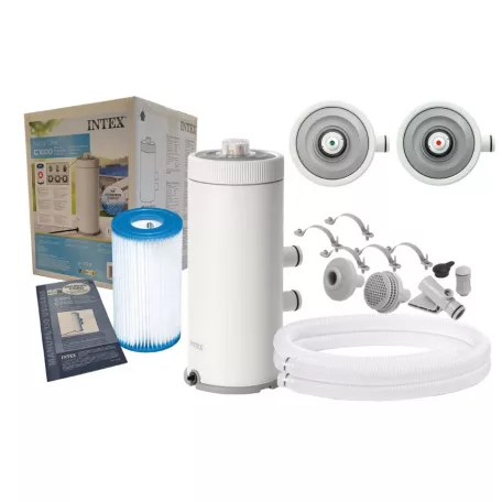 INTEX Krystal Clear C1000 Hydro Aeration 3.7 m3/h 99W papírszűrős vízforgató, szűrő szivattyú INTEX A (FP638) filterrel (#26638)