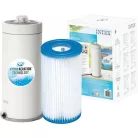 INTEX Krystal Clear C1000 Hydro Aeration 3.7 m3/h 99W papírszűrős vízforgató, szűrő szivattyú INTEX A (FP638) filterrel (#26638)