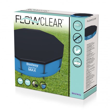 INTEX Prism Frame PREMIUM Steel Pro MAX Málta / Maui VT 305 x 76 cm szürke fémvázas kerti medence szett vízforgatóval és védőtakaróval