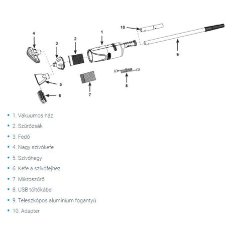 INTEX 28620 akkus, újratölthető akkumulátoros, vákuumos kézi medence porszívó, pezsgőfürdő- (jakuzzi) és kerti medence tisztító (CL1704)