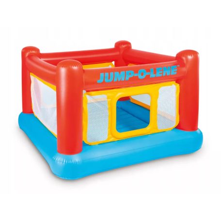 Intex 48260 Jump-O-Lene BOX Playhouse felfújható ugrálóvár, 174 x 174 x 122 cm felfújható légvár, trambulin, oldalhálóval