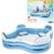 INTEX 56475 háttámlás családi kerti pancsoló gyermek medence ülésekkel 229 x 229 x 66 cm 990L 