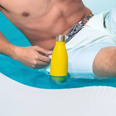 INTEX 56874 Splash Lounge felfújható napozóágy 191 x 99 cm, kék-fehér, 100 kg teherbírás