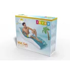 INTEX 56874 Splash Lounge felfújható napozóágy 191 x 99 cm, kék-fehér, 100 kg teherbírás