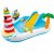  INTEX 57162 Fishing Fun felfújható kerti medence, horgász játékközpont élménymedence csúszdával, világítótoronnyal
