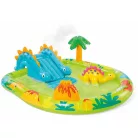 INTEX 57166 Little Dino Play Center 191 x 152 x 58 cm Dinoszaurusz vízi játszótér, felfújható kerti medence, élménymedence