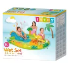 INTEX 57166 Little Dino Play Center 191 x 152 x 58 cm Dinoszaurusz vízi játszótér, felfújható kerti medence, élménymedence
