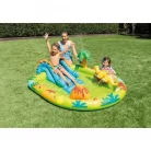 INTEX 57166 Little Dino Play Center 191 x 152 x 58 cm Dinoszaurusz vízi játszótér, felfújható kerti medence, élménymedence