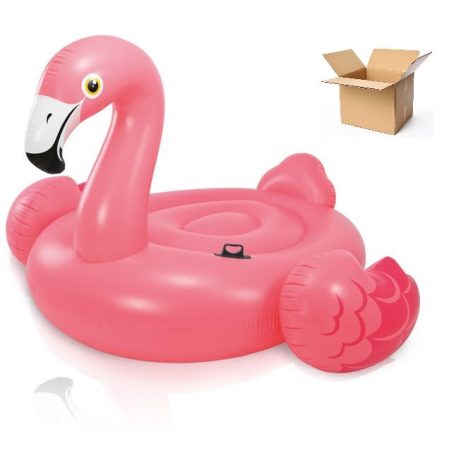 BONTOTT, kipróbált INTEX 57288 MEGA Flamingo, 203 x 196 cm óriás flamingó úszó sziget, felfújható matrac 200 kg teherírással (14 napos elállási joggal visszavett)