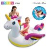   BONTOTT INTEX 57561 Ride-on 201 x 140 x 97 cm felfújható gyermek Baby Unikornis matrac 40 kg teherbírású