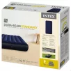   INTEX 64756 Dura-Beam Standard 191 x 76 x 25 cm egyszemélyes, 136 kg teherbírású sötétkék velúr matrac kepingezéshez (kül- és beltérre)