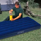 INTEX 64756 Dura-Beam Standard 191 x 76 x 25 cm egyszemélyes, 136 kg teherbírású sötétkék velúr matrac kepingezéshez (kül- és beltérre)