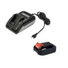 Auchan JD-524220 vezeték nélküli akkus szúrófűrész, dekopírfűrész + JD-631020A ütvefúró, fúró 2 db 20V 2Ah li-ion akkuval, 1 db töltővel