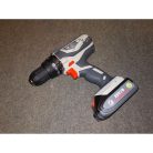 Auchan JD-631020A 35 Nm 20V 2Ah Li-ion DUPLA akkus vezeték nélküli akkumulátoros ütvefúró, fúró csavarozó, 2 akkuval, töltővel, szövet táskában