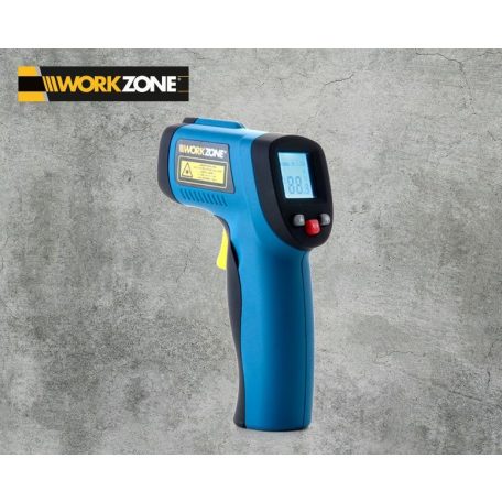 WorkZone JHK-6606 infravörös hőmérő (tárgyhőmérő) lézeres célzóval, lézeres infrahőmérő (PTIA 1)