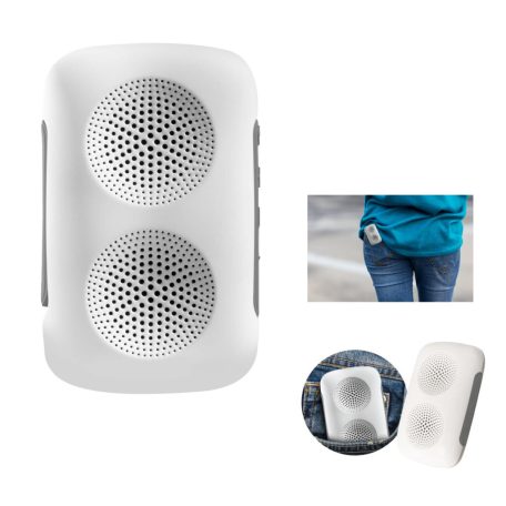 JAM Clip-it mini, csiptethető Bluetooth hangszóró újratölthető beépített akkuval, mikrofonnal, övcsipesszel, akár 4 óra lejátszási idővel