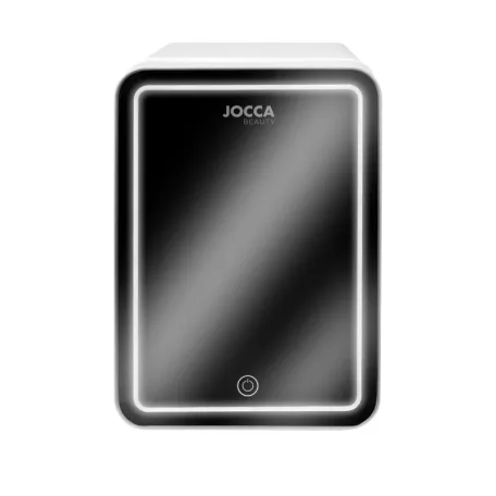 JOCCA 2400 Beauty 4L kozmetikai mini hűtő, hordozható autós + hálózati 12V / 230V 4 literes mini termoelektromos hűtőszekrény LED-es tükörrel, sminktükör ajtóval