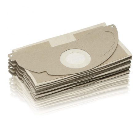 Karcher WD 2 / Kärcher KFI222 gyári 5 darabos papír porzsák WD 2 / WD 2.200 - WD 2.250 száraz-nedves porszívóhoz (6.904-322.0)