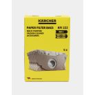 Karcher WD 2 / Kärcher KFI222 gyári 5 darabos papír porzsák WD 2 / WD 2.200 - WD 2.250 száraz-nedves porszívóhoz (6.904-322.0)