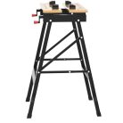 Kreator KRT672001 összecsukható munkapad 100 kg teherbírással, 60 x 75 x 62 cm univerzális satupad, műhely munkaasztal (Workbench)