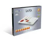 LAICA KS5020 extra nagy kapacitású és méretű, 30 x 22 cm fehér digitális konyhai mérleg 20 kg méréshatárral, 5 g lépésközzel, TARA funkcióval, LCD kijelzővel