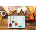 LAICA KS5020 extra nagy kapacitású és méretű, 30 x 22 cm fehér digitális konyhai mérleg 20 kg méréshatárral, 5 g lépésközzel, TARA funkcióval, LCD kijelzővel