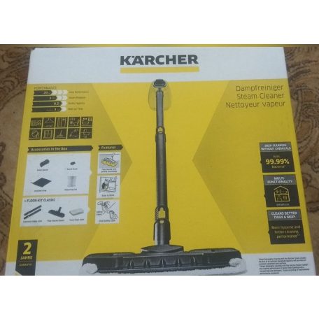 Karcher / Kärcher  KST 1 EasyFix 1200W 3 bar kézi / álló 2 az 1-ben gőztisztító, toldószárral és padlókefével