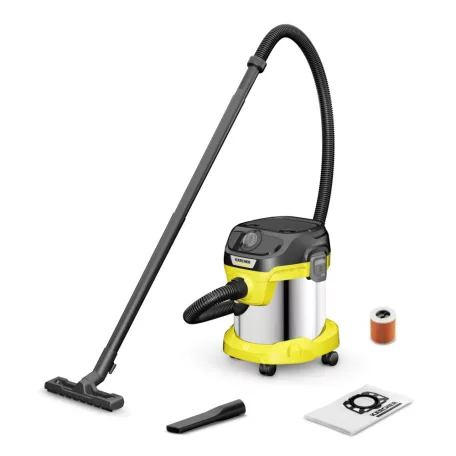 Karcher / Kärcher KWD 2 S inox 1000W 15L száraz-nedves porszívó fúvó funkcióval (KWD 2 S V-15/4/18/C)  (1.628-427.0)
