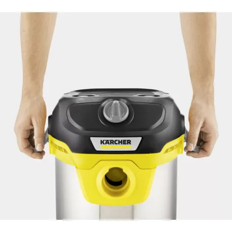 Karcher / Kärcher KWD 2 S inox 1000W 15L száraz-nedves porszívó fúvó funkcióval (KWD 2 S V-15/4/18/C)  (1.628-427.0)