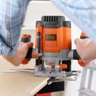 Black & Decker / Black + Decker KW1200E elektromos 1200W felsőmaró, felsőmarógép 3 befogópatronnal (KW1200E-QS)