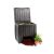 Curver KETER DECO Composter 340L fekete / barna műanyag kerti komposztáló láda aljzattal, 340 literes 74 x 72 x 70 cm komposzt tároló