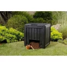 Curver KETER DECO Composter 340L barna műanyag kerti komposztáló láda aljzattal, 340 literes 74 x 72 x 70 cm komposzt tároló