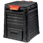 BONTOTT, használt Curver KETER Eco Composter 320L fekete műanyag kerti komposztáló láda, 320 literes 65 x 65 x 75 cm komposzt tároló (elállási joggal visszavett)