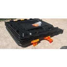 BONTOTT, használt Curver KETER Eco Composter 320L fekete műanyag kerti komposztáló láda, 320 literes 65 x 65 x 75 cm komposzt tároló (elállási joggal visszavett)