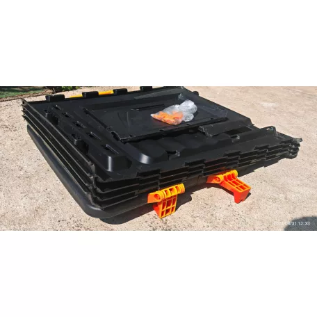 BONTOTT, használt Curver KETER Eco Composter 320L fekete műanyag kerti komposztáló láda, 320 literes 65 x 65 x 75 cm komposzt tároló (elállási joggal visszavett)
