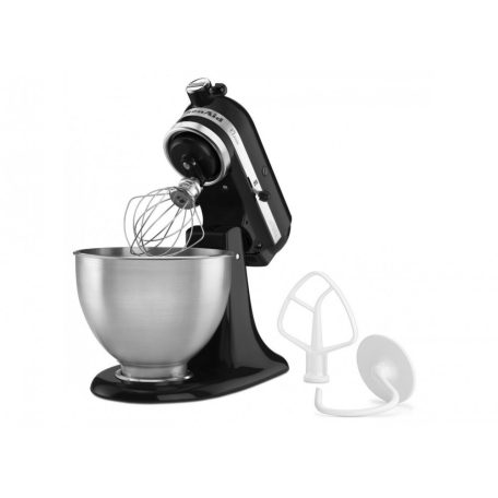 KitchenAid Classic 5K45 matt fekete 4.3L 275W fém konyhai robotgép, dagasztógép (5K45SSEBM)