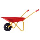 Klein 7 részes gyermek játék kerti szett: fém talicska, műanyag locsolókanna, kesztyű és fém / fa ültető szerszámok (ásó, gereblye, villa)